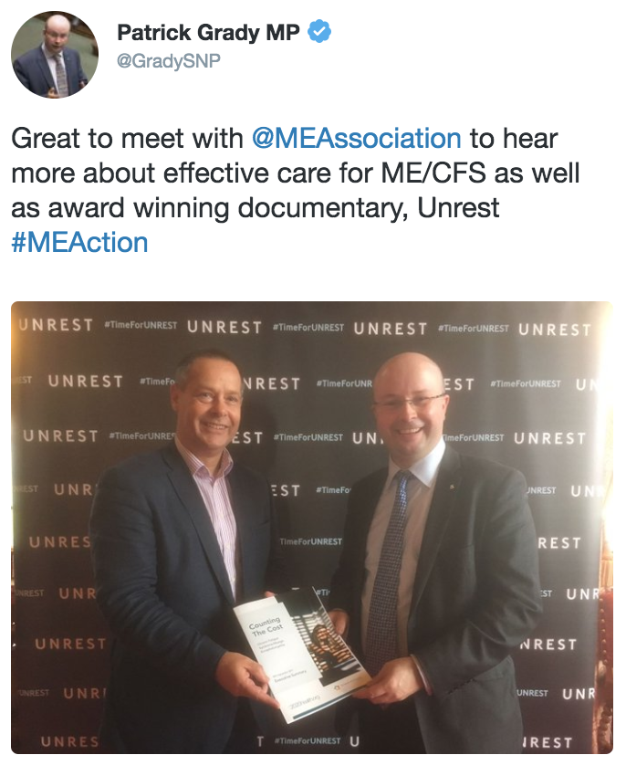 Andy Reed OBE with Patrick Grady MP