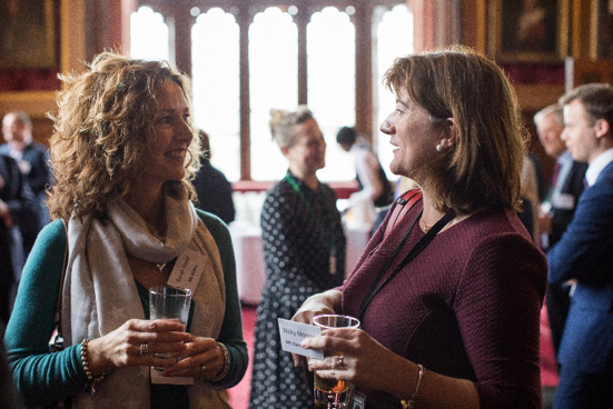 Sarah Reed with Nicky Morgan MP (Photo Credit: James Hopkirk)