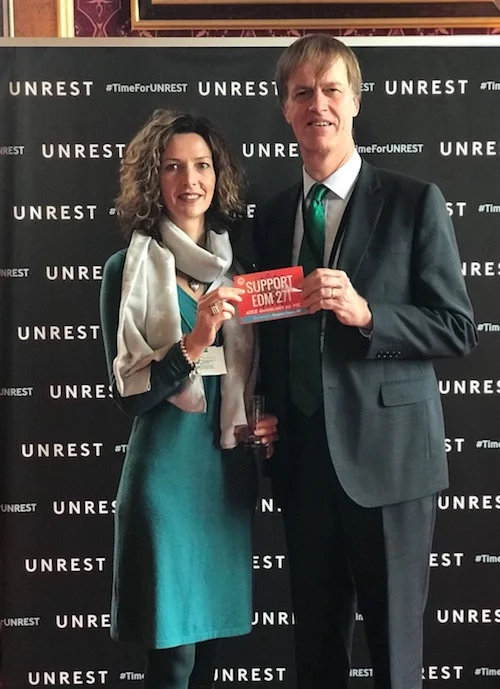 Sarah Reed with Stephen Timms MP