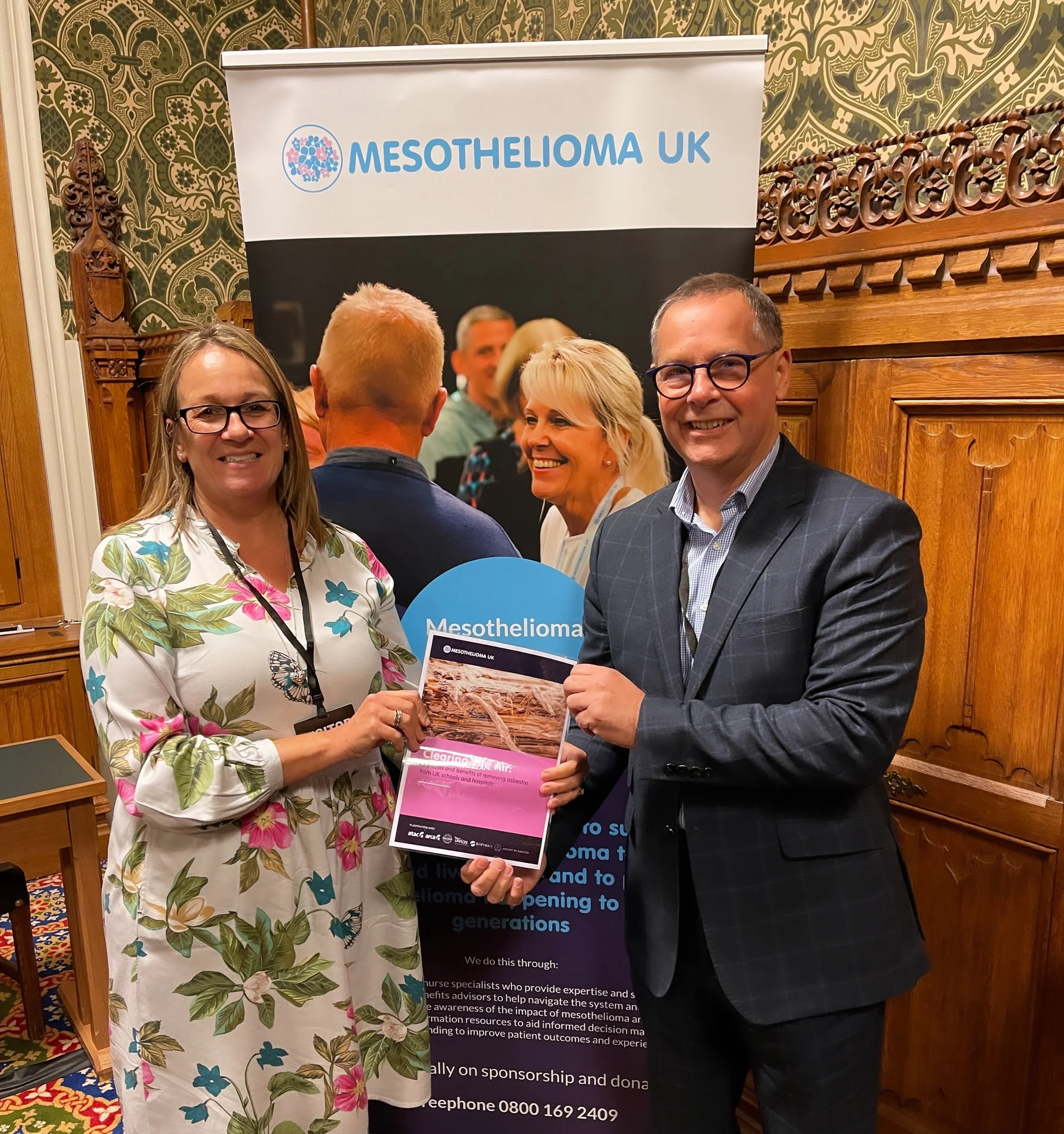 Andy Reed joins “Clear the Air” Mesothelioma UK Report Launch