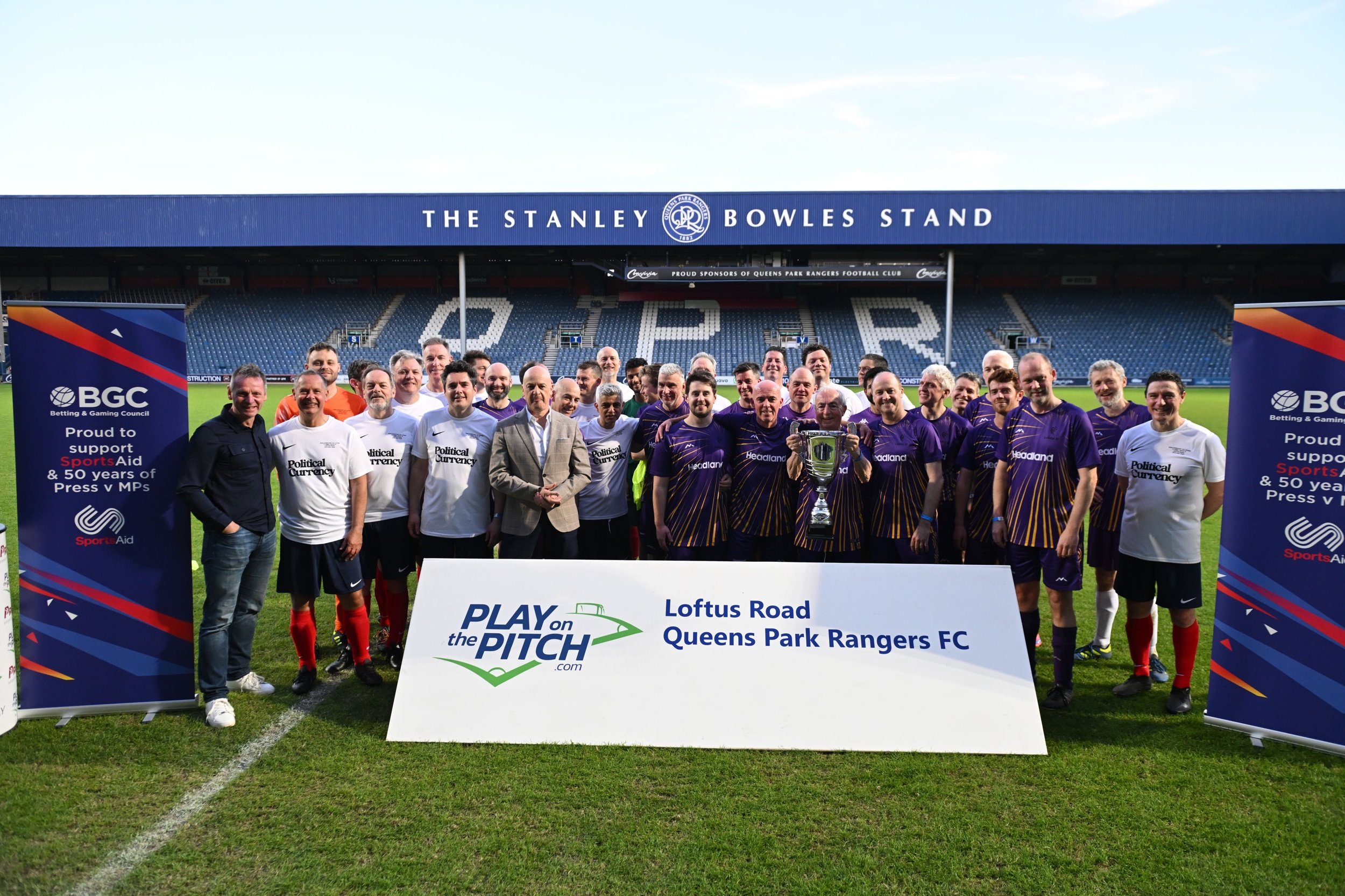 Reed stars in parliamentary football game for charity 