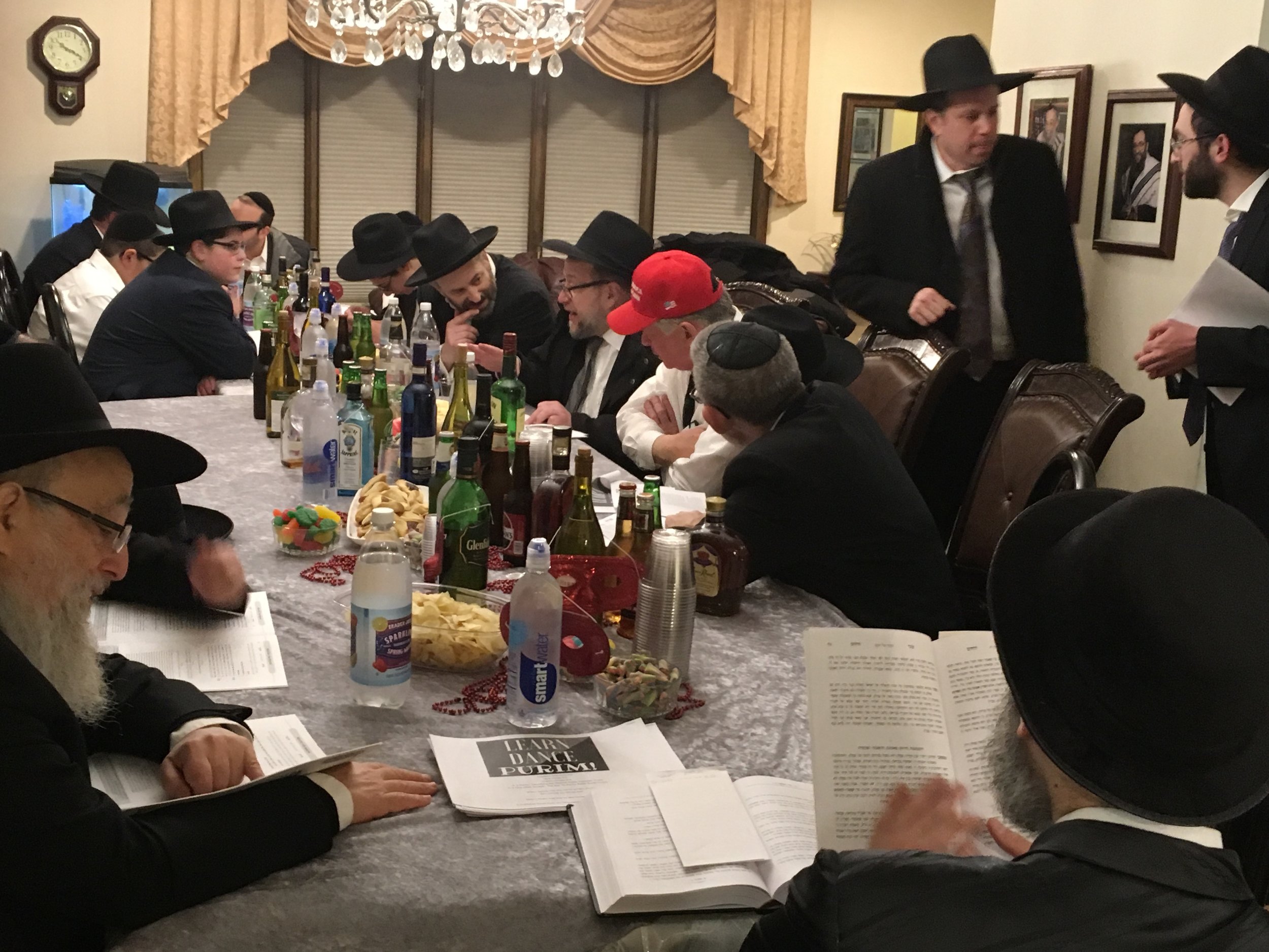 Purim night learning.jpg