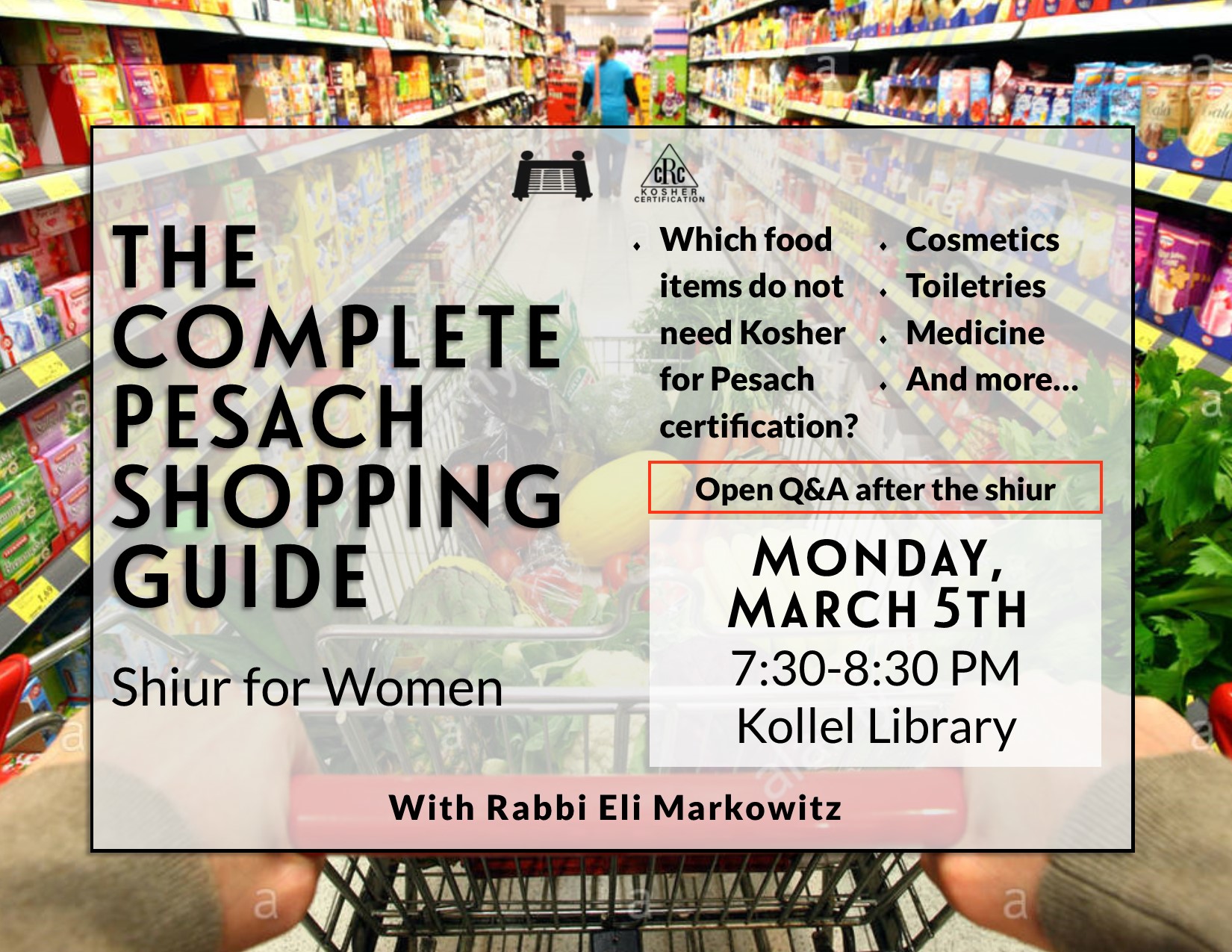 The Complete Pesach Shopping Guide