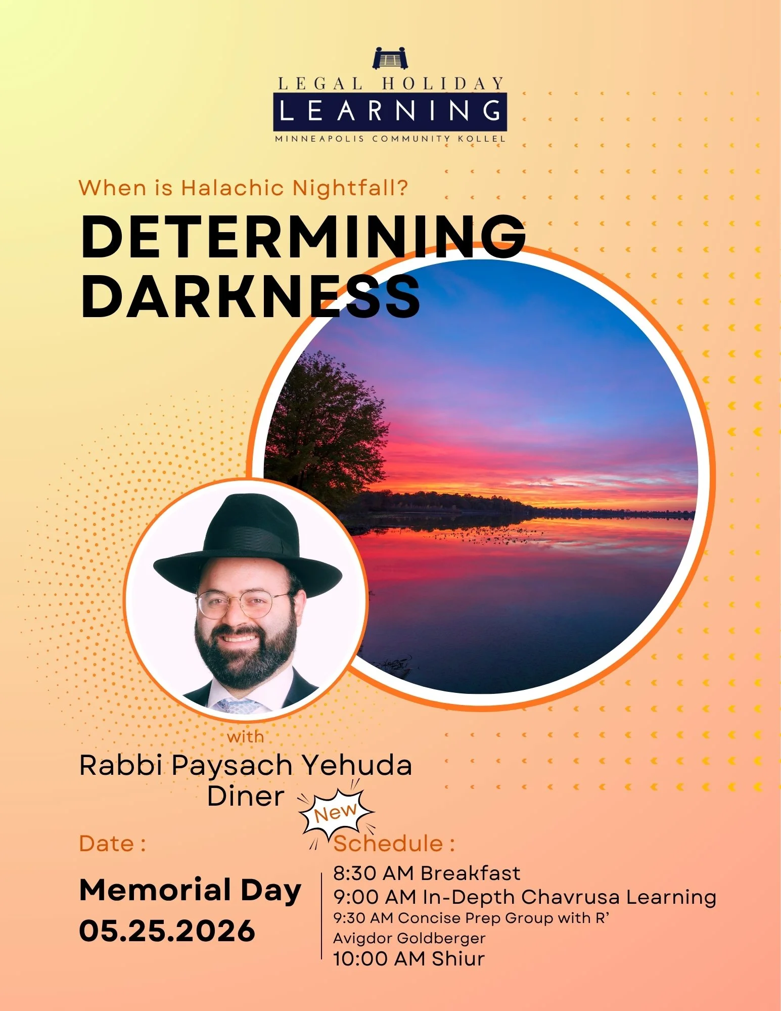 Memorial Day Legal Holiday Learning: Determining Darkness