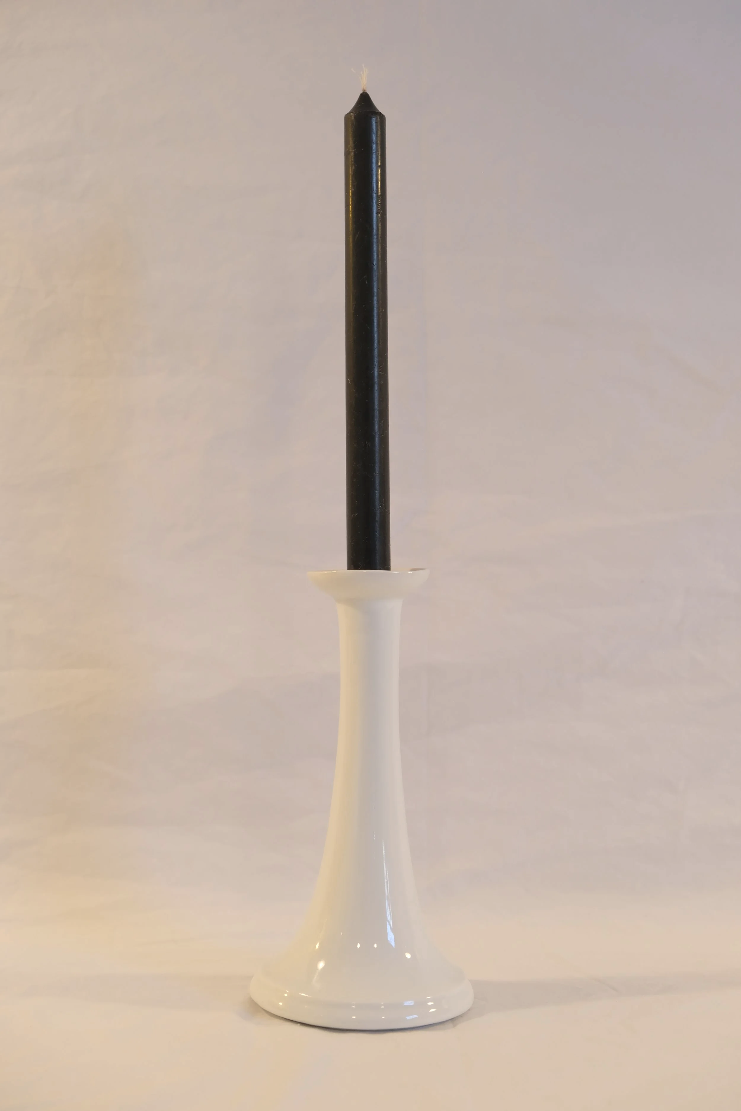 White Ceramic Candleholder