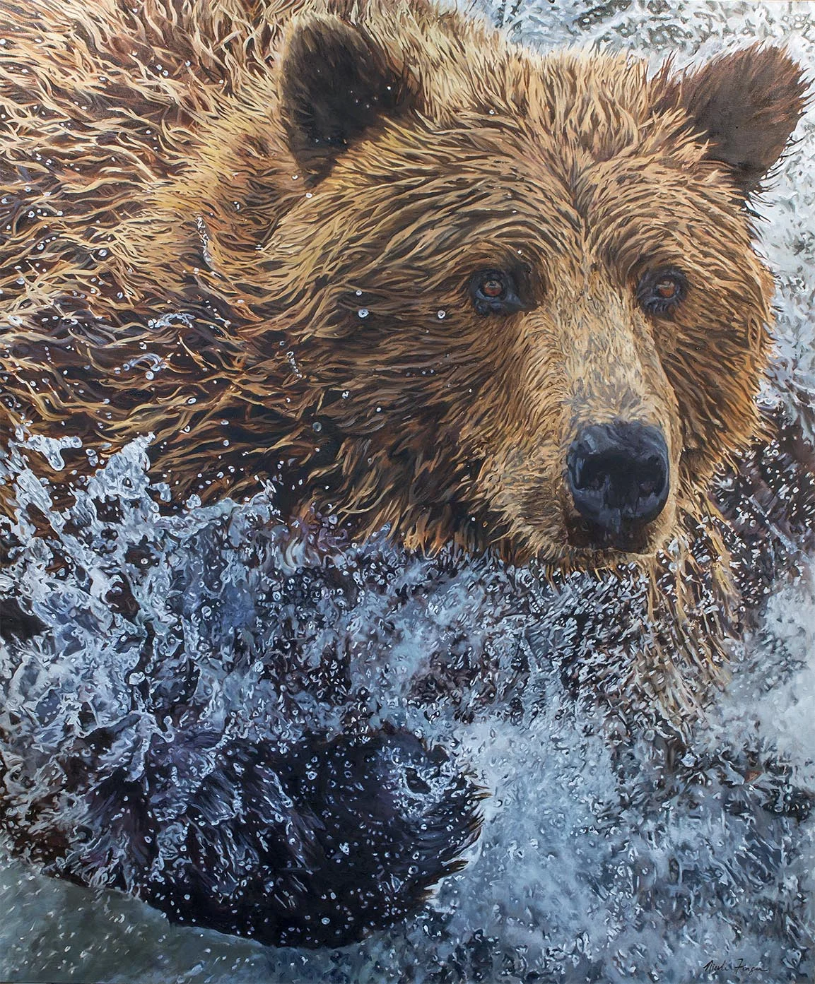 BIG BEAR. 60 x 72. SOLD