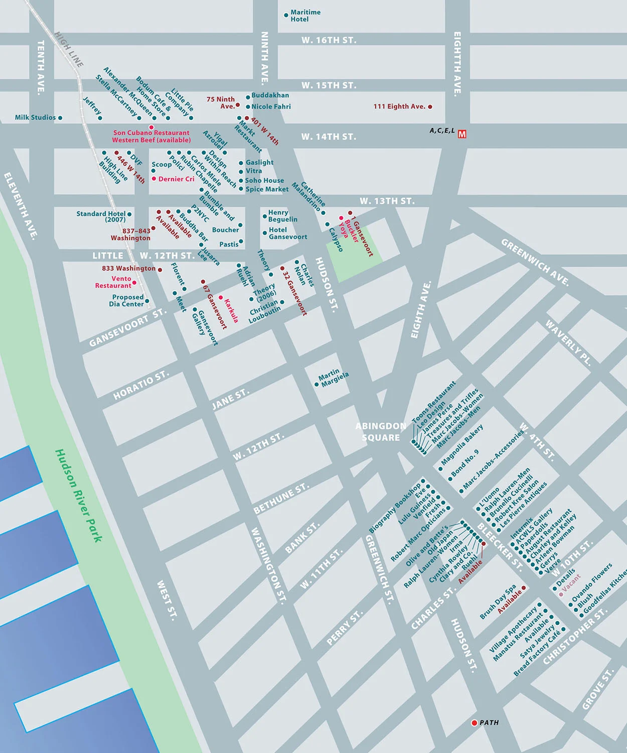 For a commercial real estate promotion. Map copyright © Isaacs and Company.