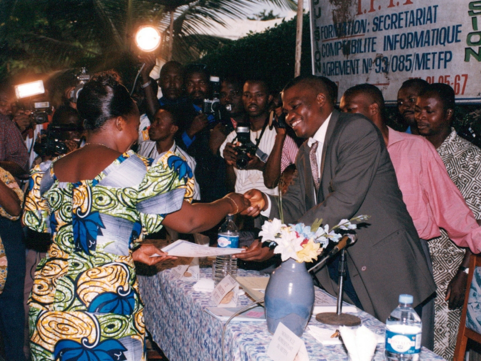Graduation of one of the early classes of IPTT.