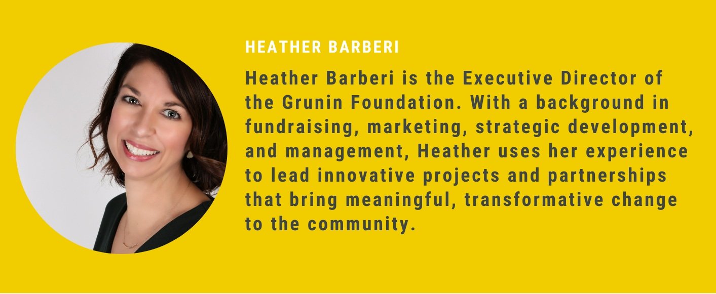 Capital Collaborator Heather Barberi, Executive Director of the Grunin Foundation