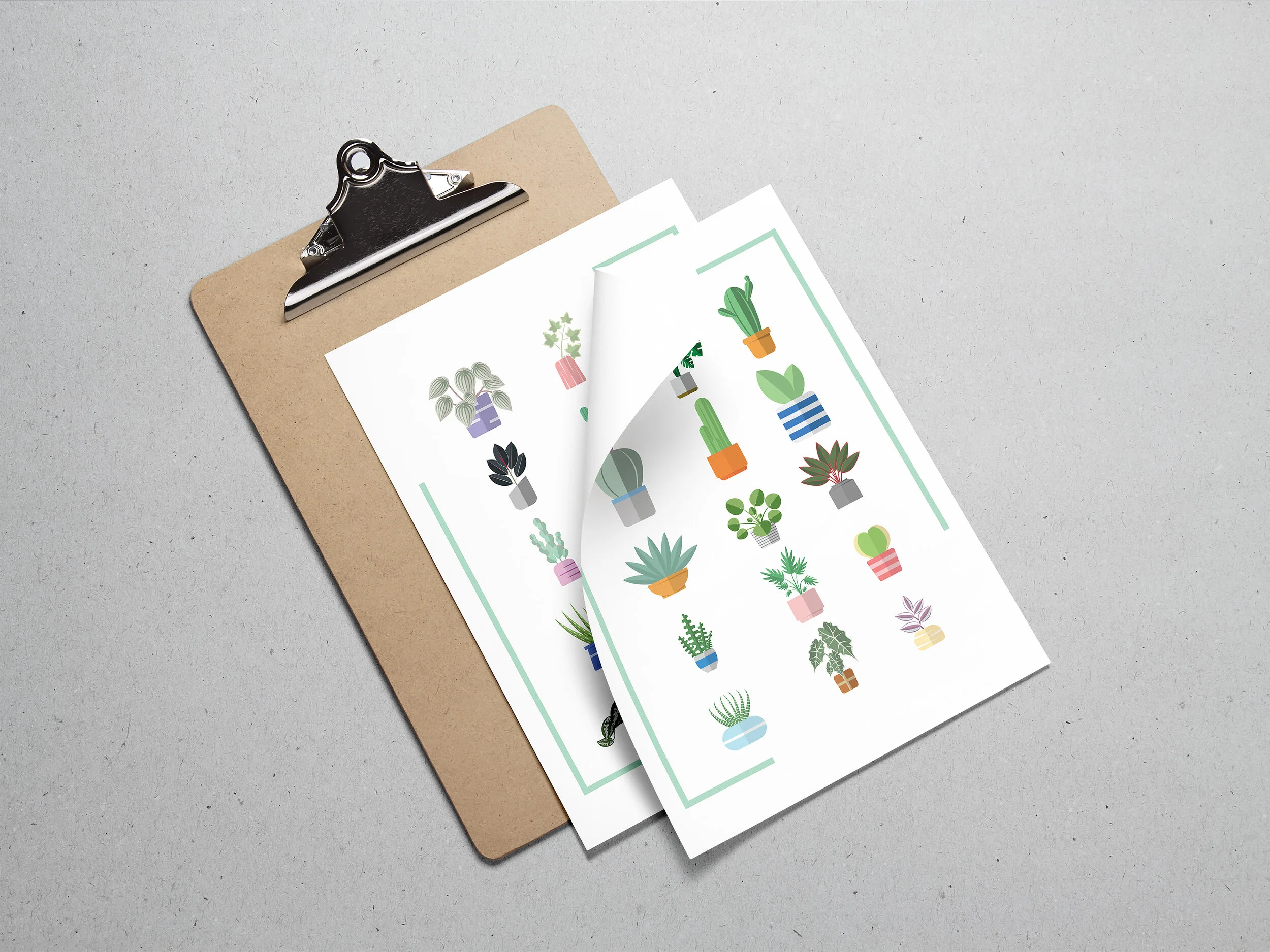 Plant Pages A4 Paper Clipboard PSD MockUp Vol3 pt 2.jpg