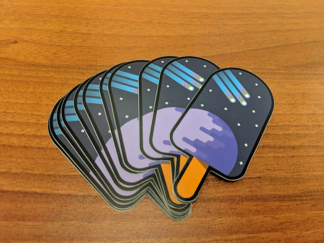 Space Popsicle Sticker