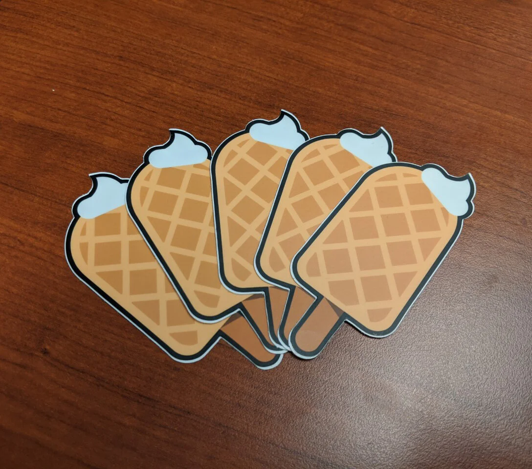 Waffle Popsicle Sticker