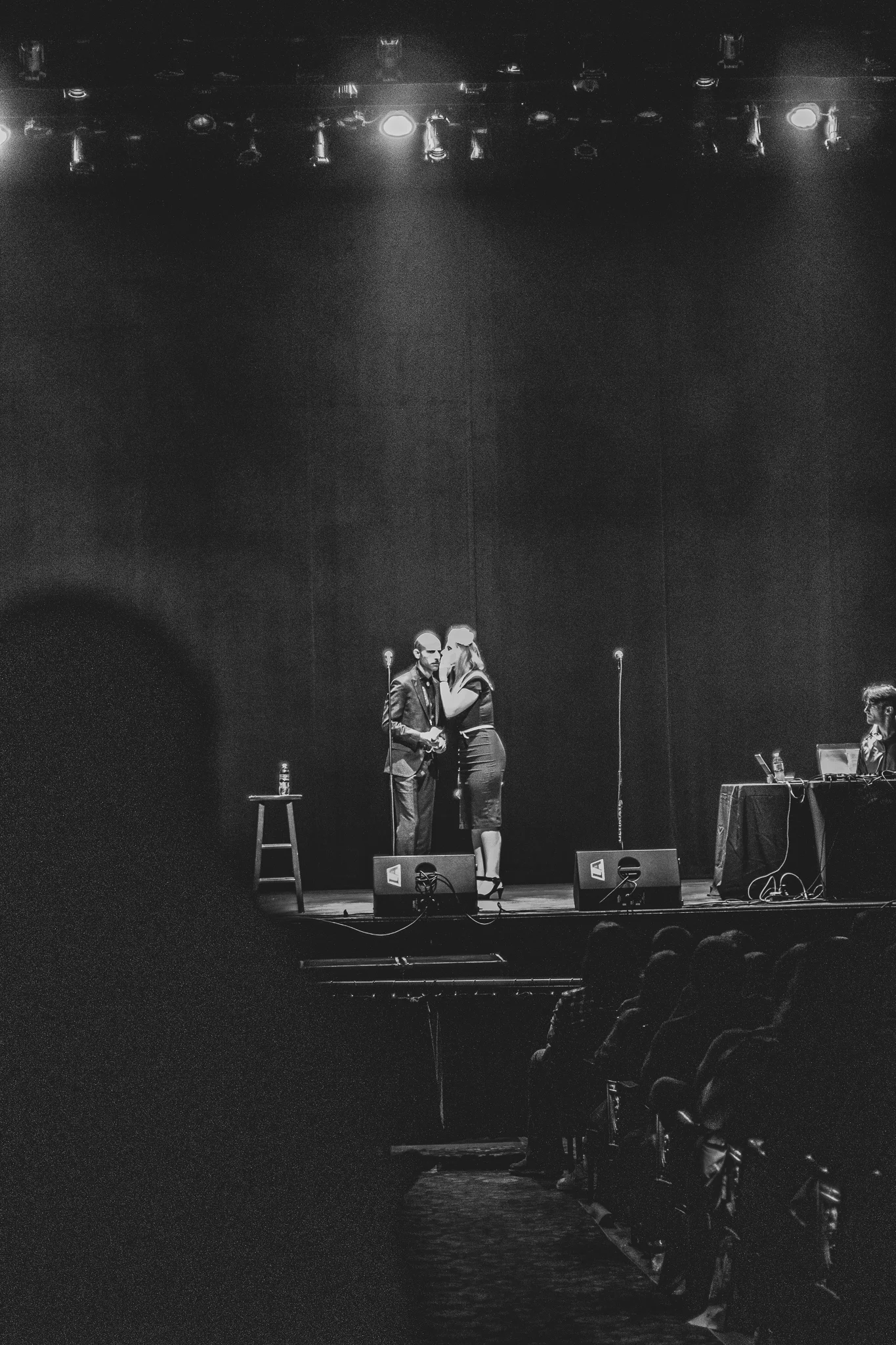 Cecil Baldwin and Meg Bashwiner in character as Deb / Photo by Gabby Estlund