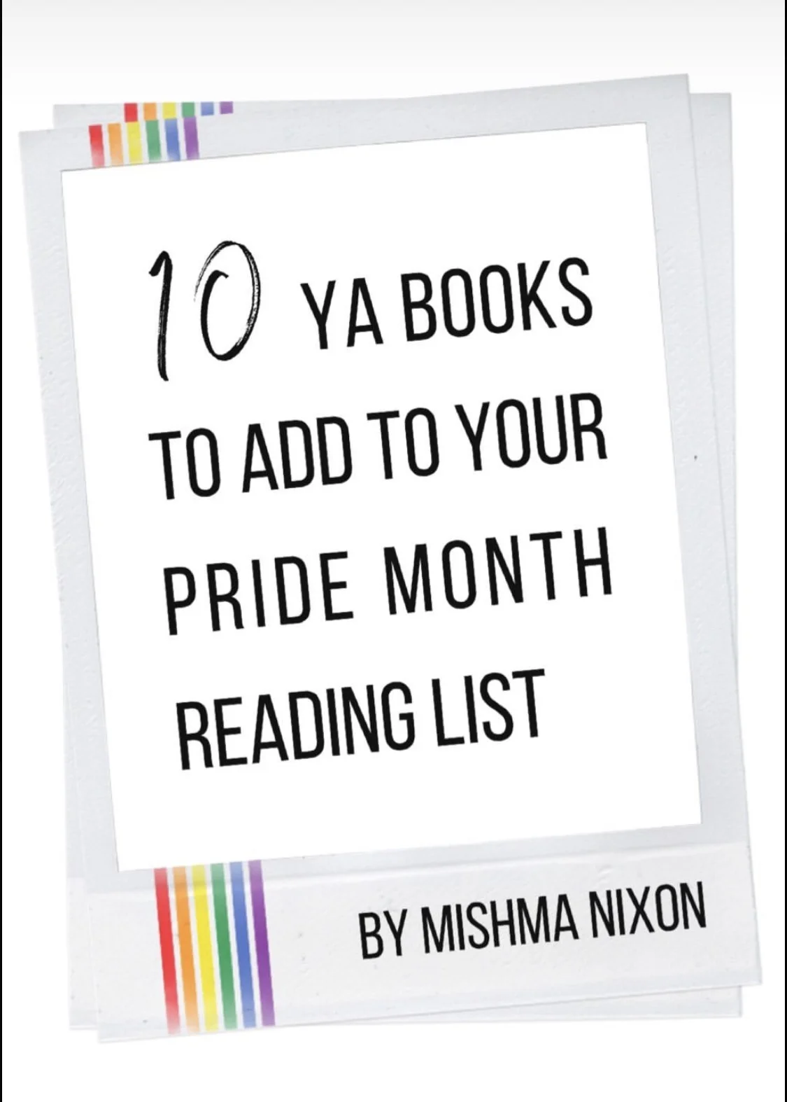 10 YA Books to Add to Your Pride Month Reading List