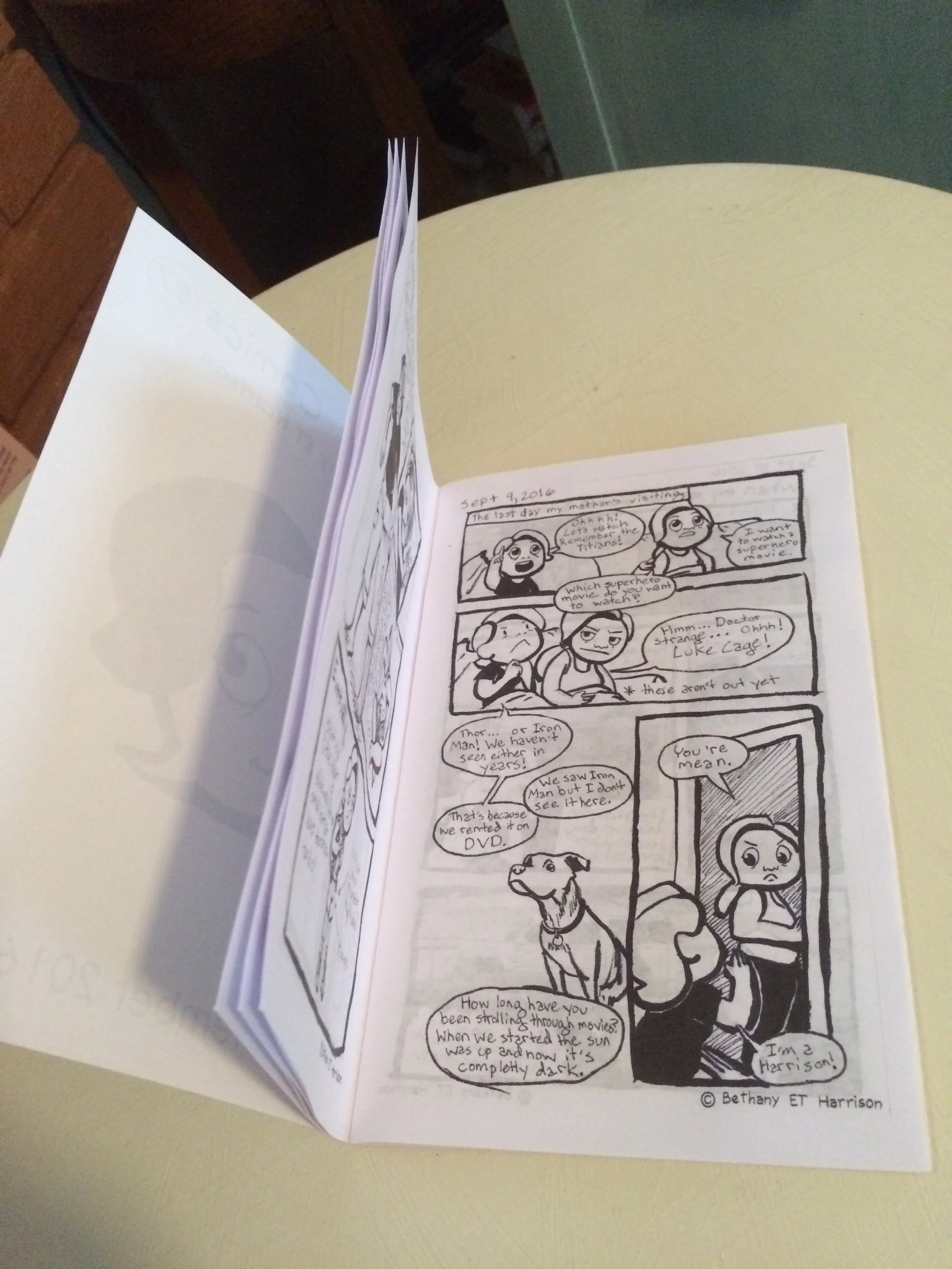 Inside of the September comic