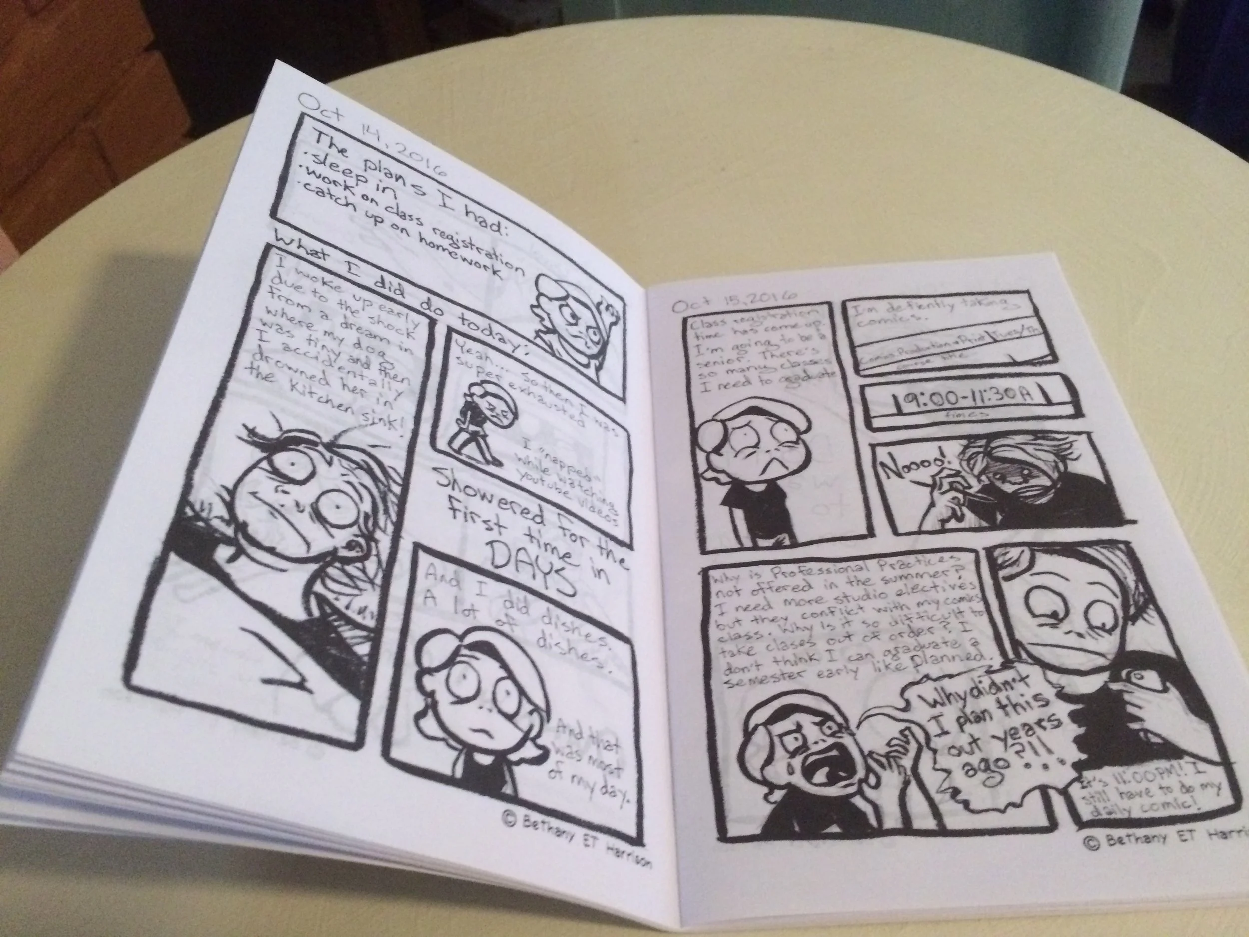 Inside of the October comic