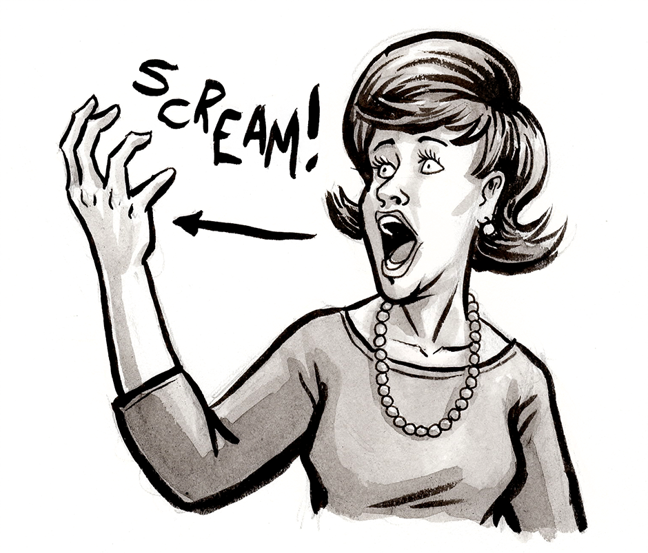 Day 9 ScreamThis sign starts with your hand in a claw shape at your mouth and then extending out like the sound of a scream. This sign also involves making the face of screaming. Maybe because of the fact I keep listening to podcasts about silver ag…