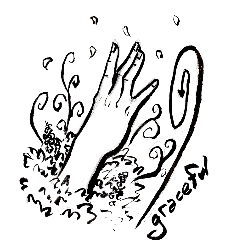 Day 17 GracefulCarpel tunnel is catching up to me, so I took it easy for today's inktober. I don't specify in the drawing but the sign for elegant is done in a circling bouncing motion from the chest.