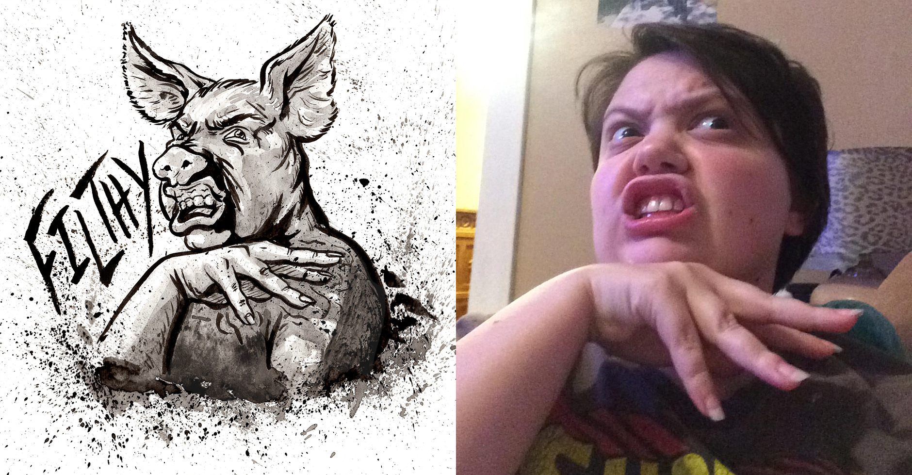 Day 18 FilthyPractically twins! This is the second sign that I already knew!&nbsp;I'm familiar with the variation of this sign having the fingers wiggle, but you could also do it in a way where you open and close your fist under your chin like this.…