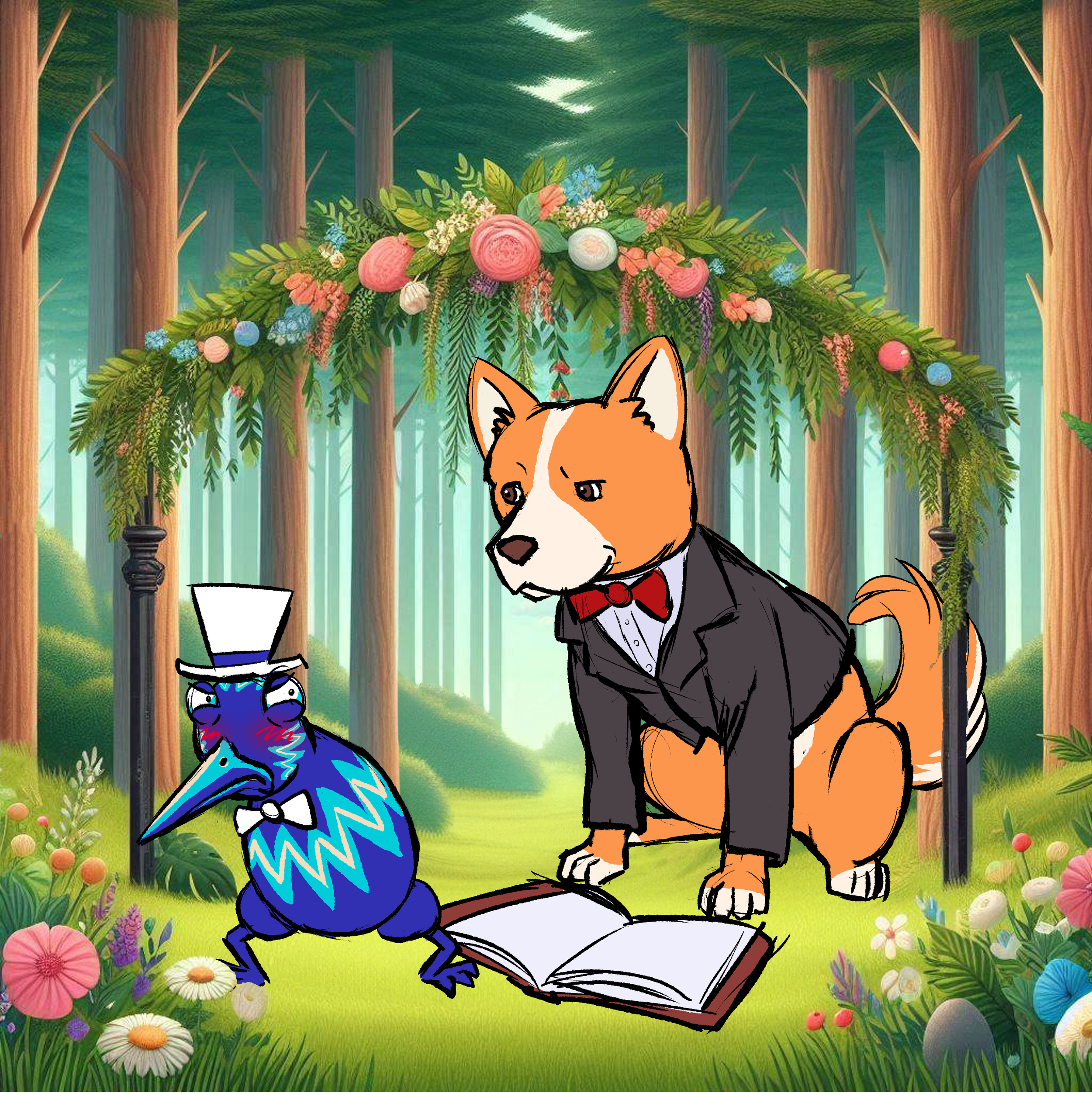 Kiwi wedding oficiated by ramen dog.png