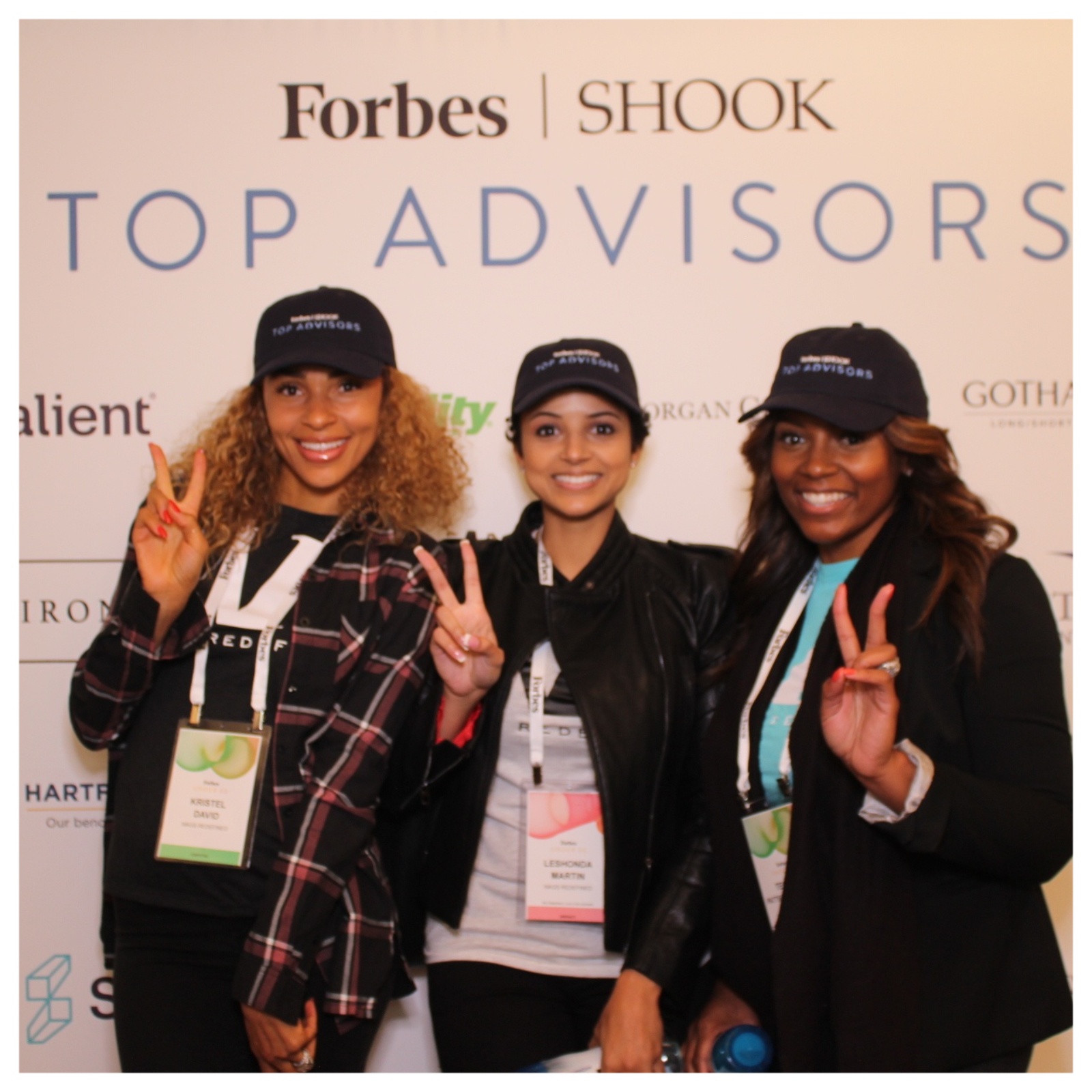 At the Forbes Under 30 Conference with other girlbosses