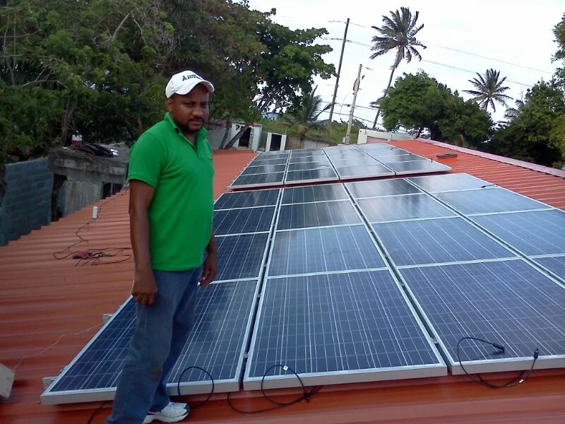 Chepe, member of the local install team.