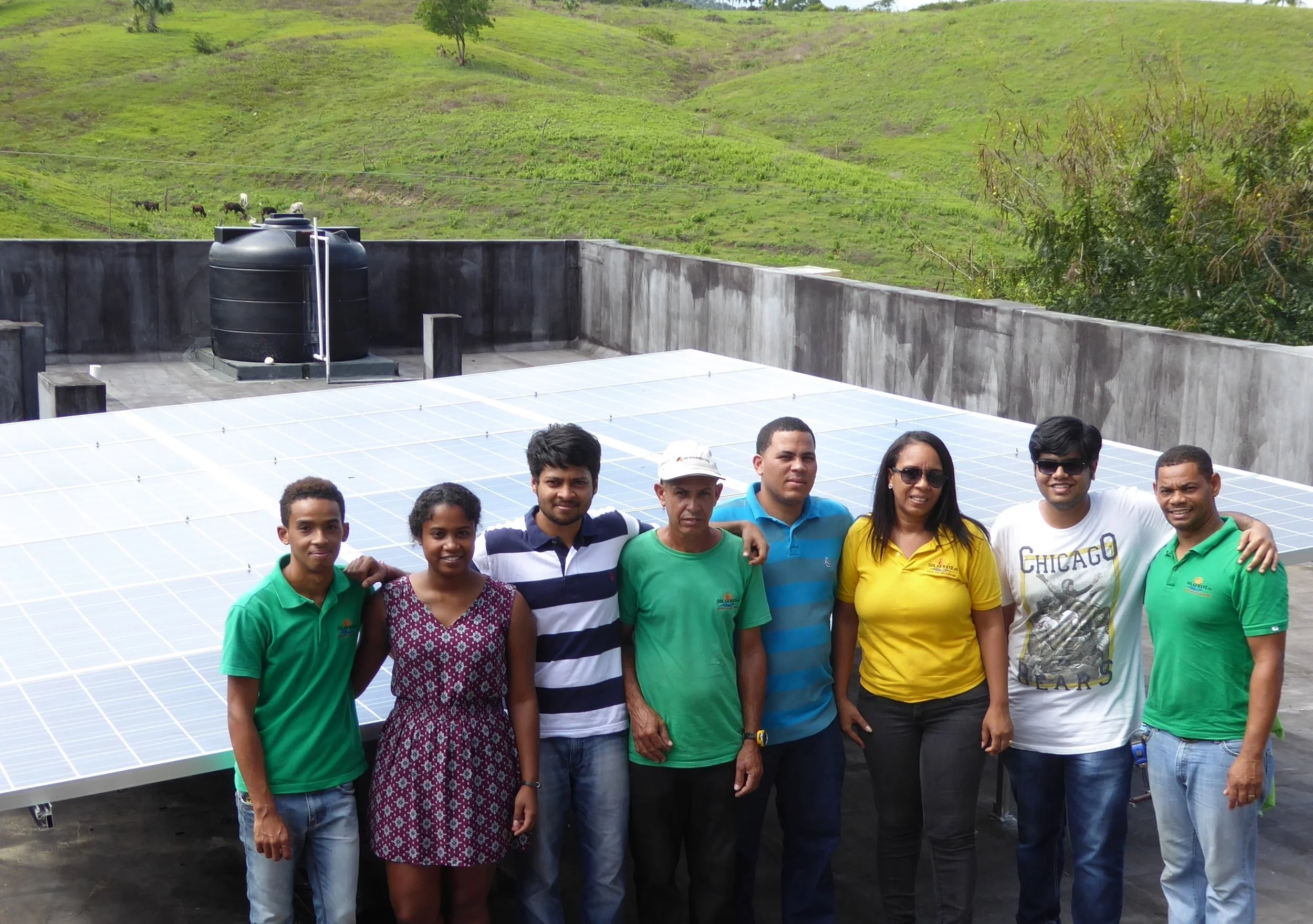 Local & international team members on last day of install