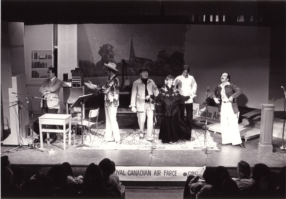 Alex Sheridan (sound effects), Dave, John Morgan, Luba Goy, Don Ferguson, and Roger Abbott - 1977