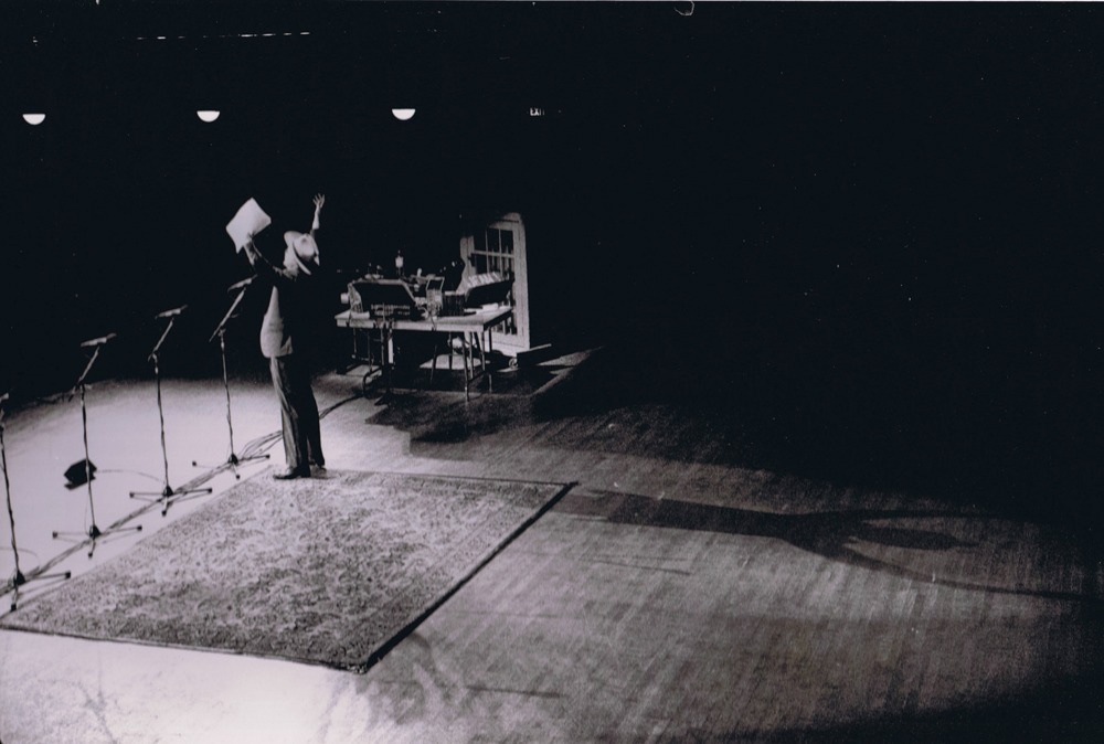 Dave performing as the MP for Kicking Horse Pass, Alberta