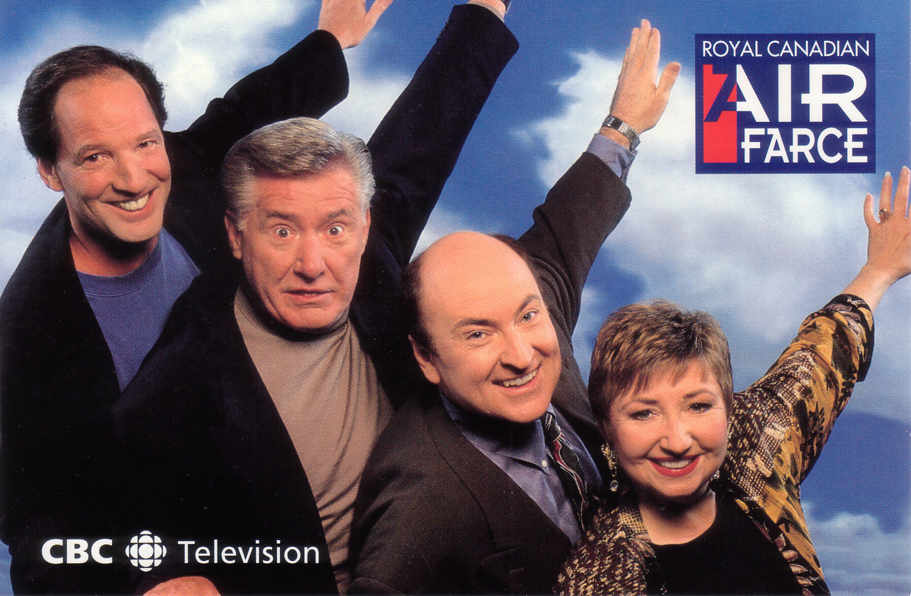 1992 - Air Farce invades CBC TV airspace - Don Ferguson, John Morgan, Roger Abbott, Luba Goy.jpg