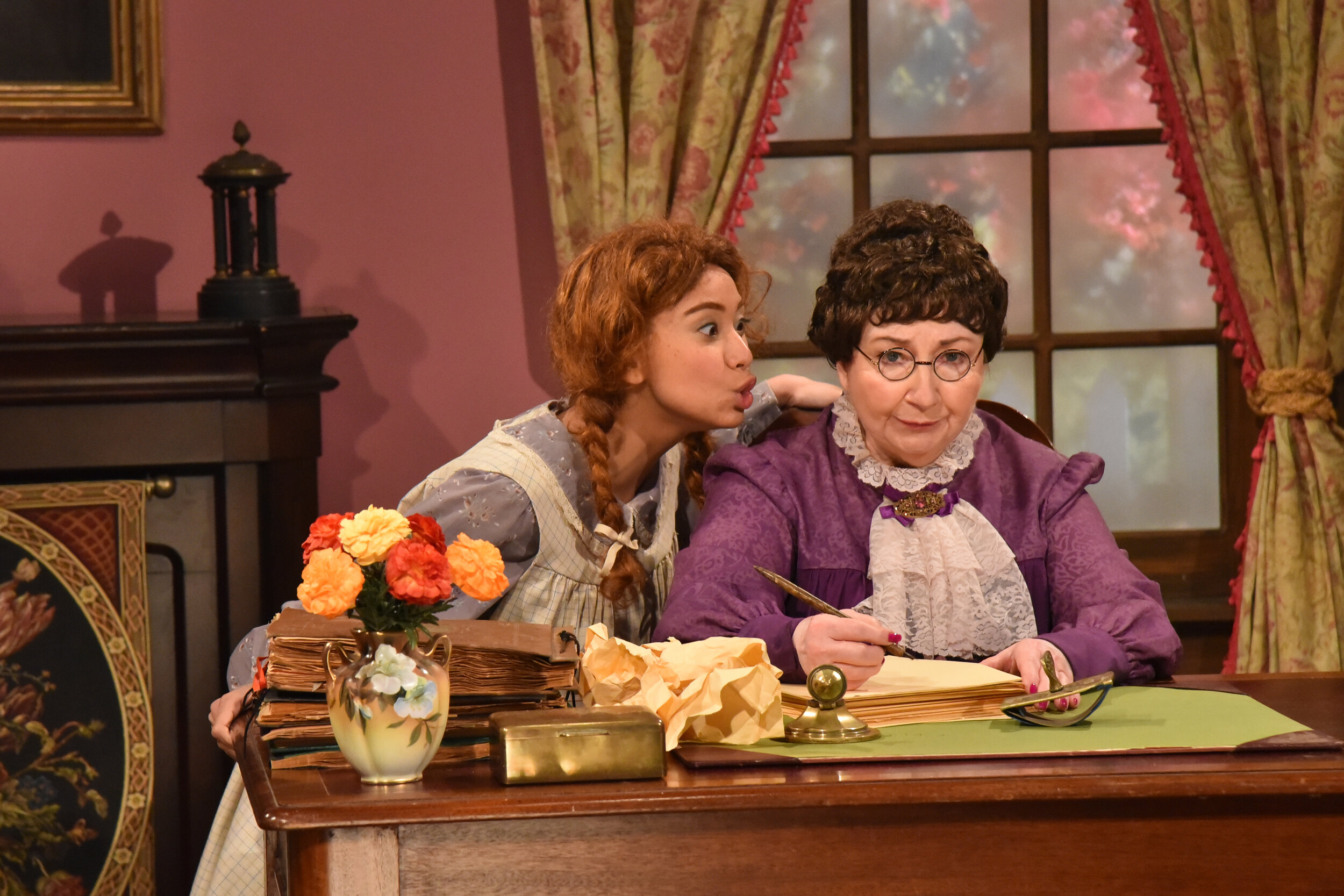 2017 - Luba Goy as Lucy Maud Montgomery with Isabel Kanaan as Anne of Green Gables.jpg