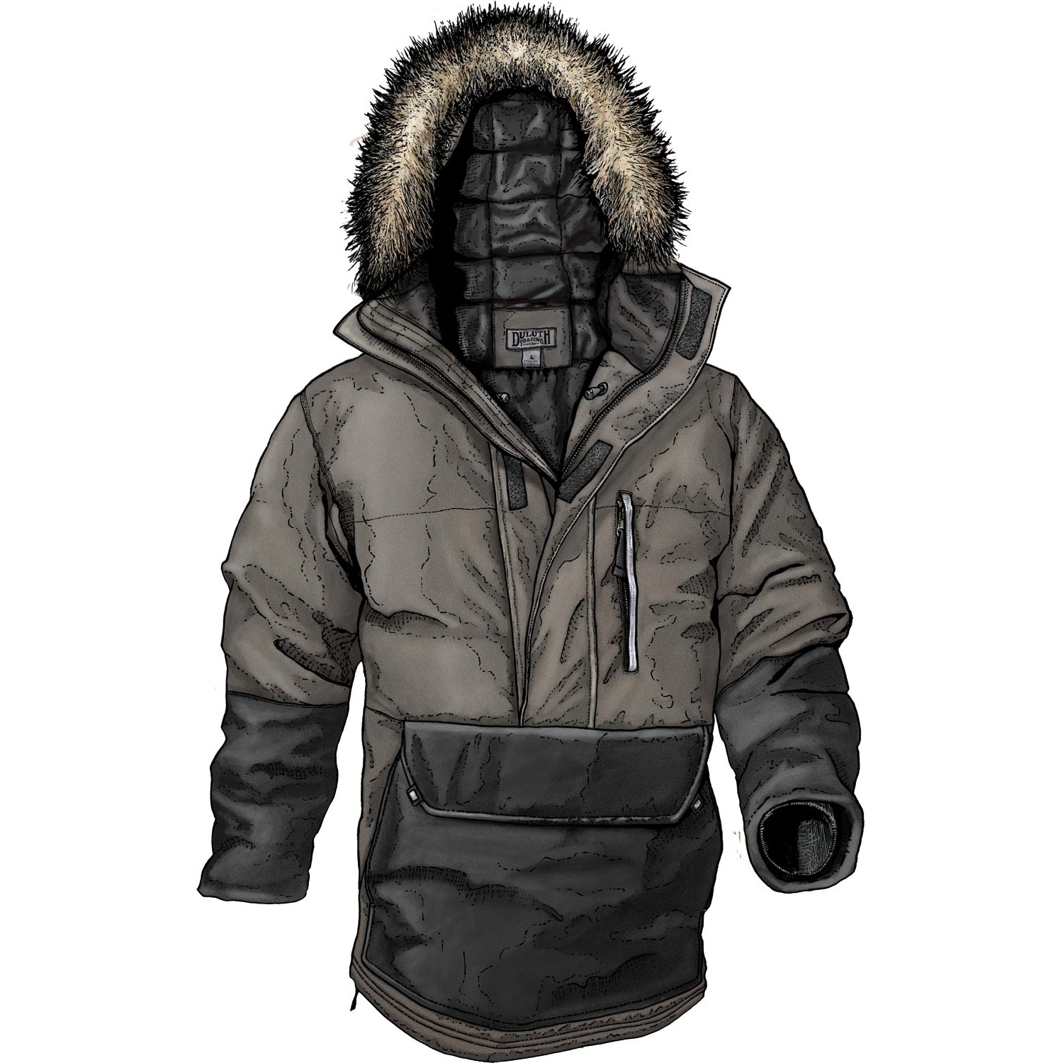 The Manorak The Manorak is based on the Anorak, a garment invented by the Inuits of Alaska whose unique design traps body hear close to the core. We got the idea for the high performance Manorak from dog mushers who wear Anoraks during the Iditarod, a 2 week dog sled race across Alaska.