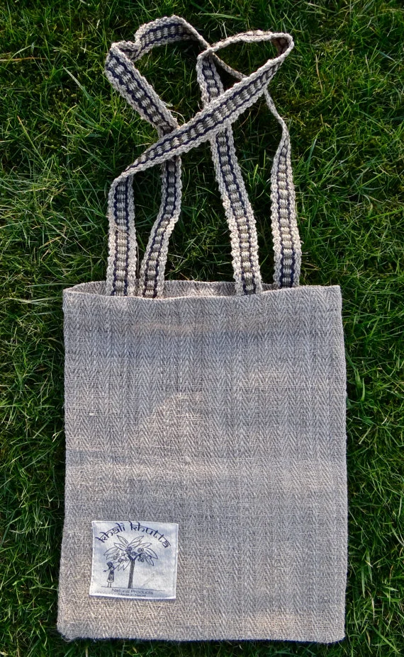 Handmade Wild Nettle Shopping Tote Bag,Eco Tote Bag,Reusable, Grocery Bag
