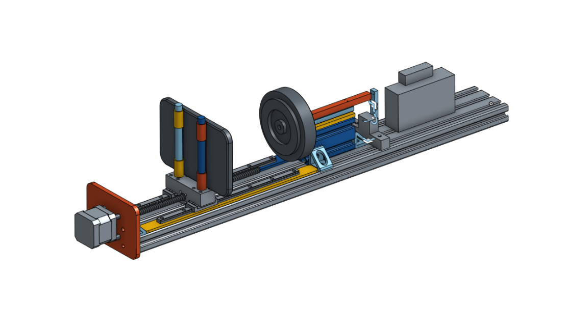 Spring Tester - A rig for repeaedly flexing 3D printed springs. This is the first project I ever designed for CNC fabrication.