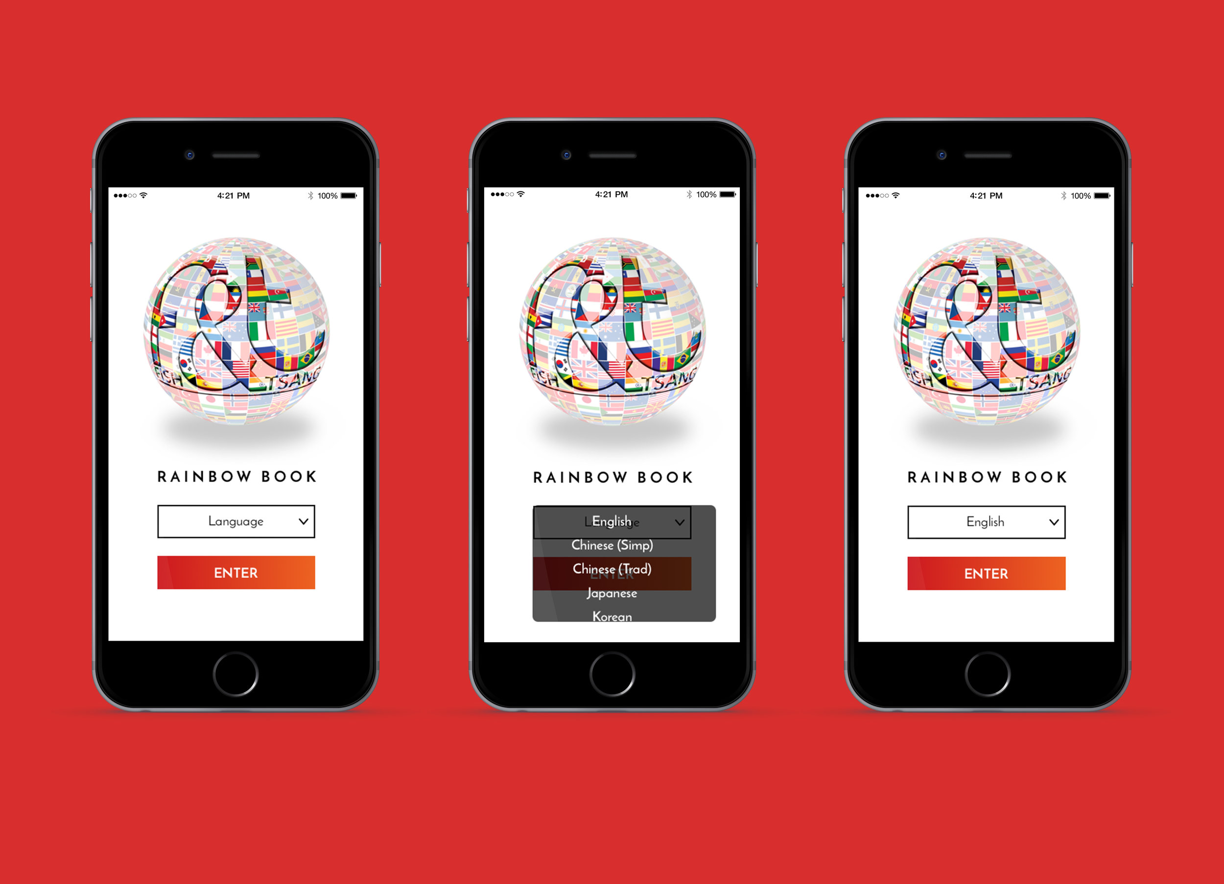 Users will be able to select language of choice.