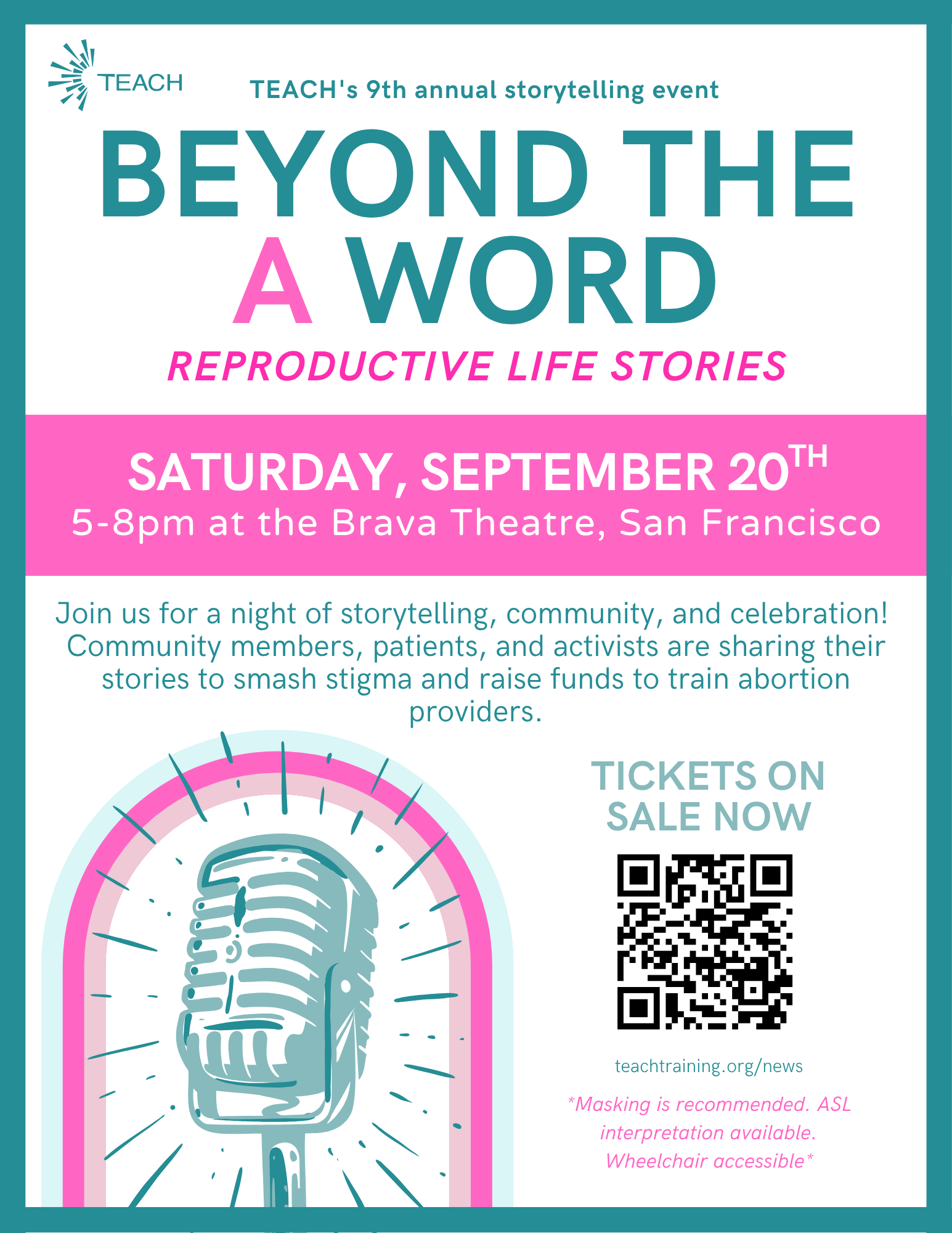 Beyond the A Word: Reproductive Life Stories — Brava for Women in the Arts