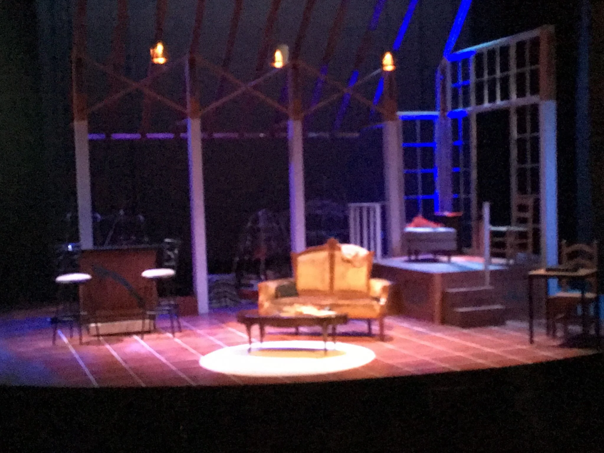 Set for The Mathematics of Love , Brava Theater Center – designed by Celia Herrera Rodríguez with Tanya Orellana (2017)