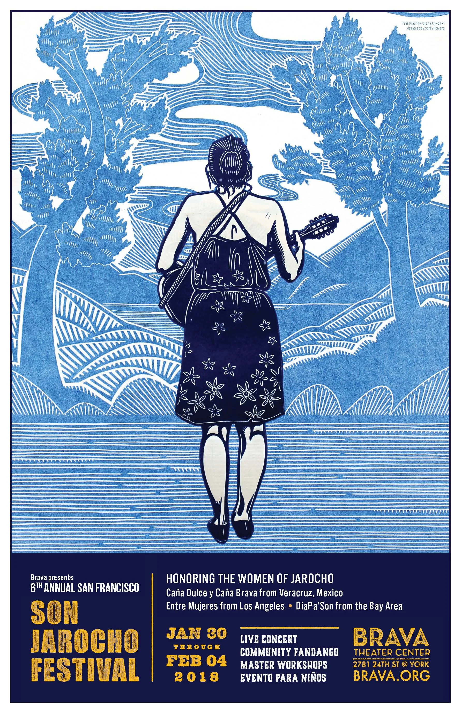 "She Play the Jarana Jarocho" by Sonia Romero .