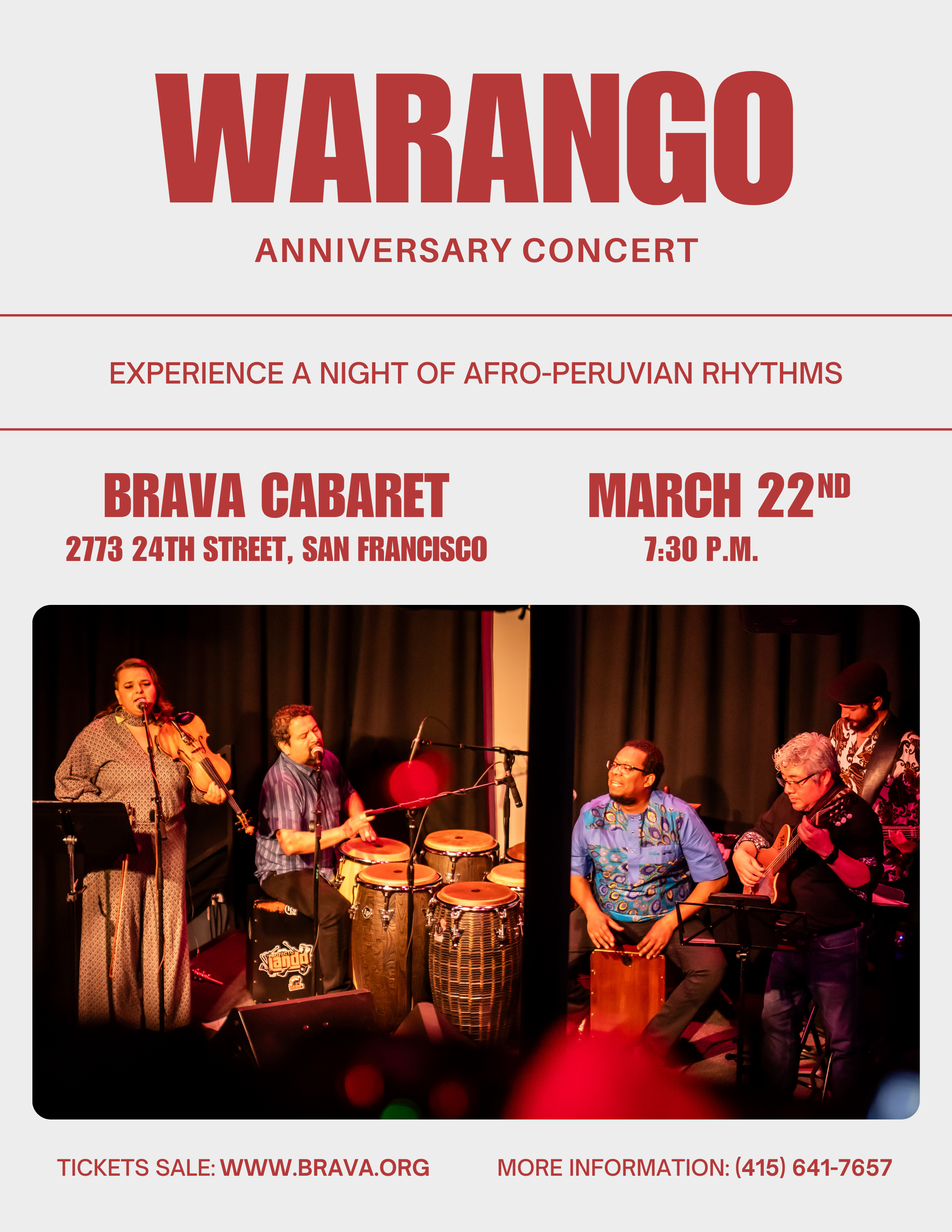 Warango Warango Anniversary Concert: Experience a Night of Afro-Peruvian ...