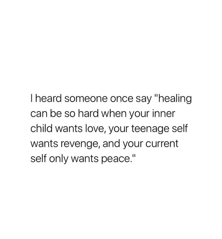 Make peace with your broken pieces.
