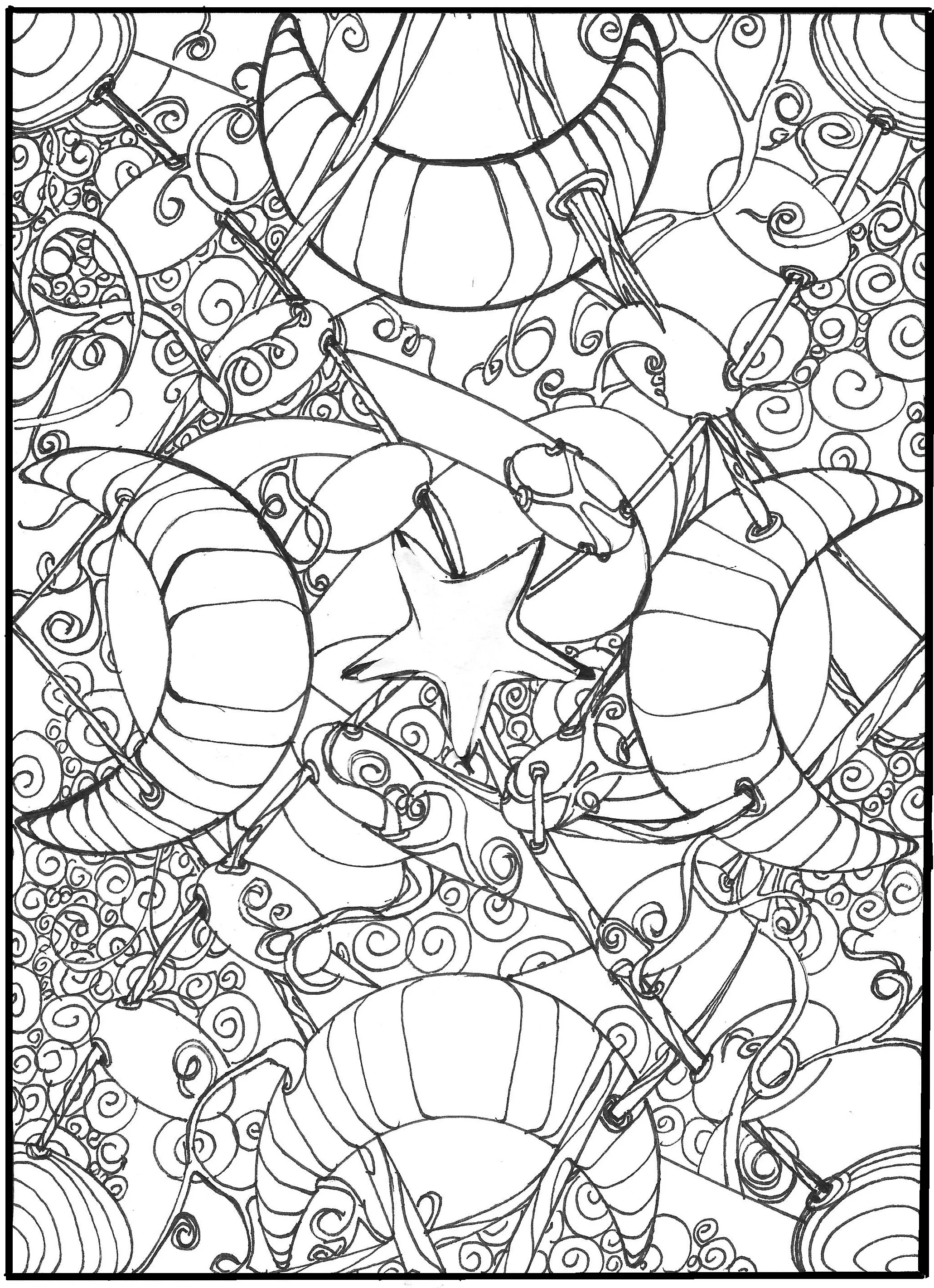 STAR AND MOON CLUSTERS       ABSTRACT PATTERNS BOOK 1