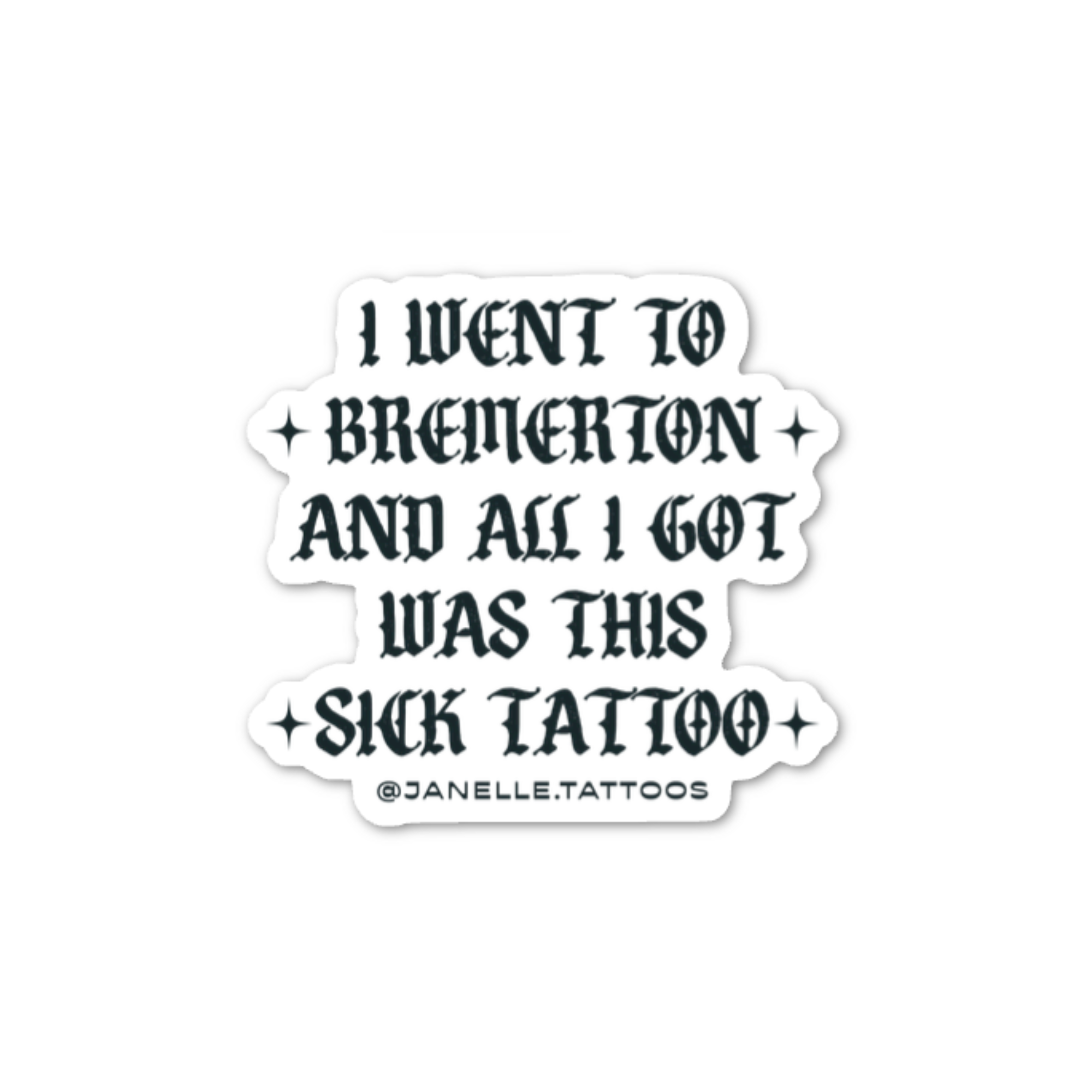 Bremerton Tattoo Sticker