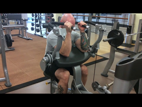 Hoist plate-loaded Seated Bicep Curl