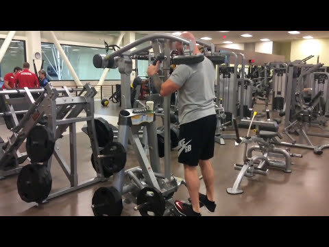 Hoist plate-loaded Standing Calf