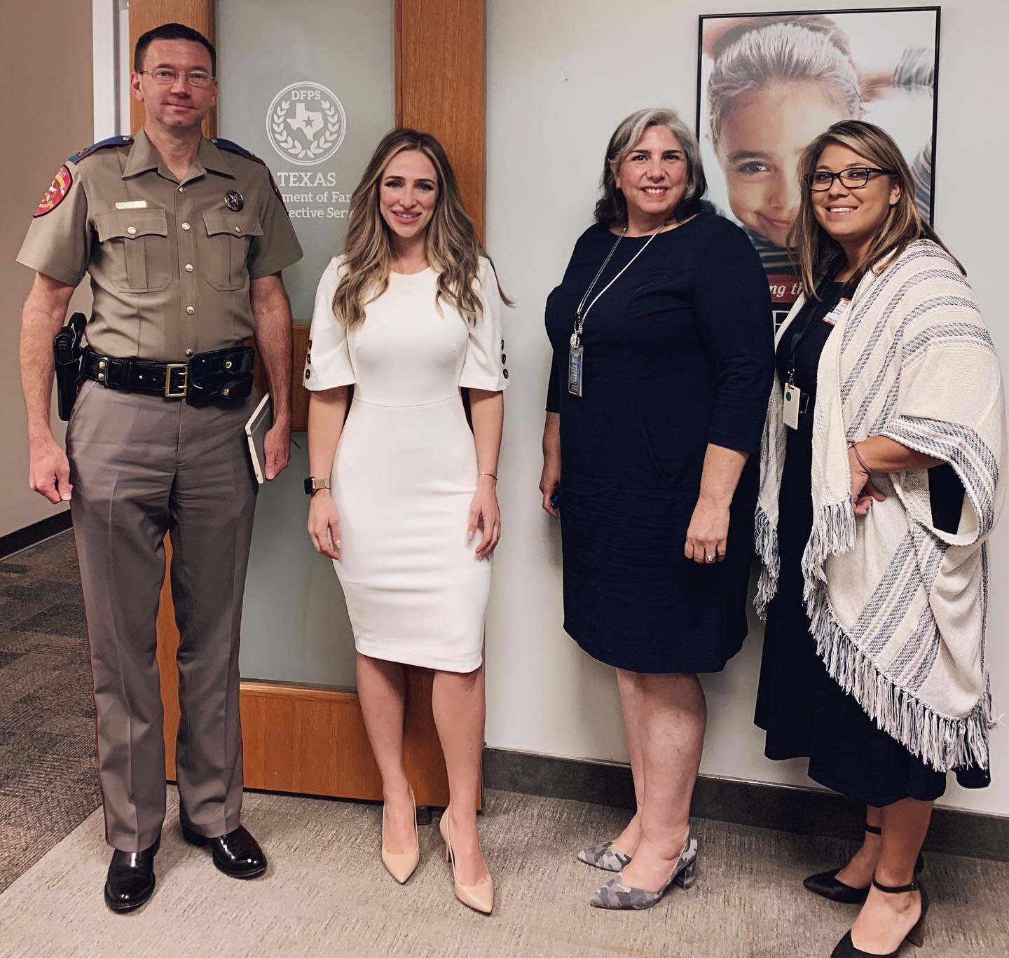 Combating human trafficking takes a unified front. Team work is critical to saving our children from the plague that is, rape trade. Today @texas_dps , Texas department of Family protective services and @christinameredithfoundation are working togeth