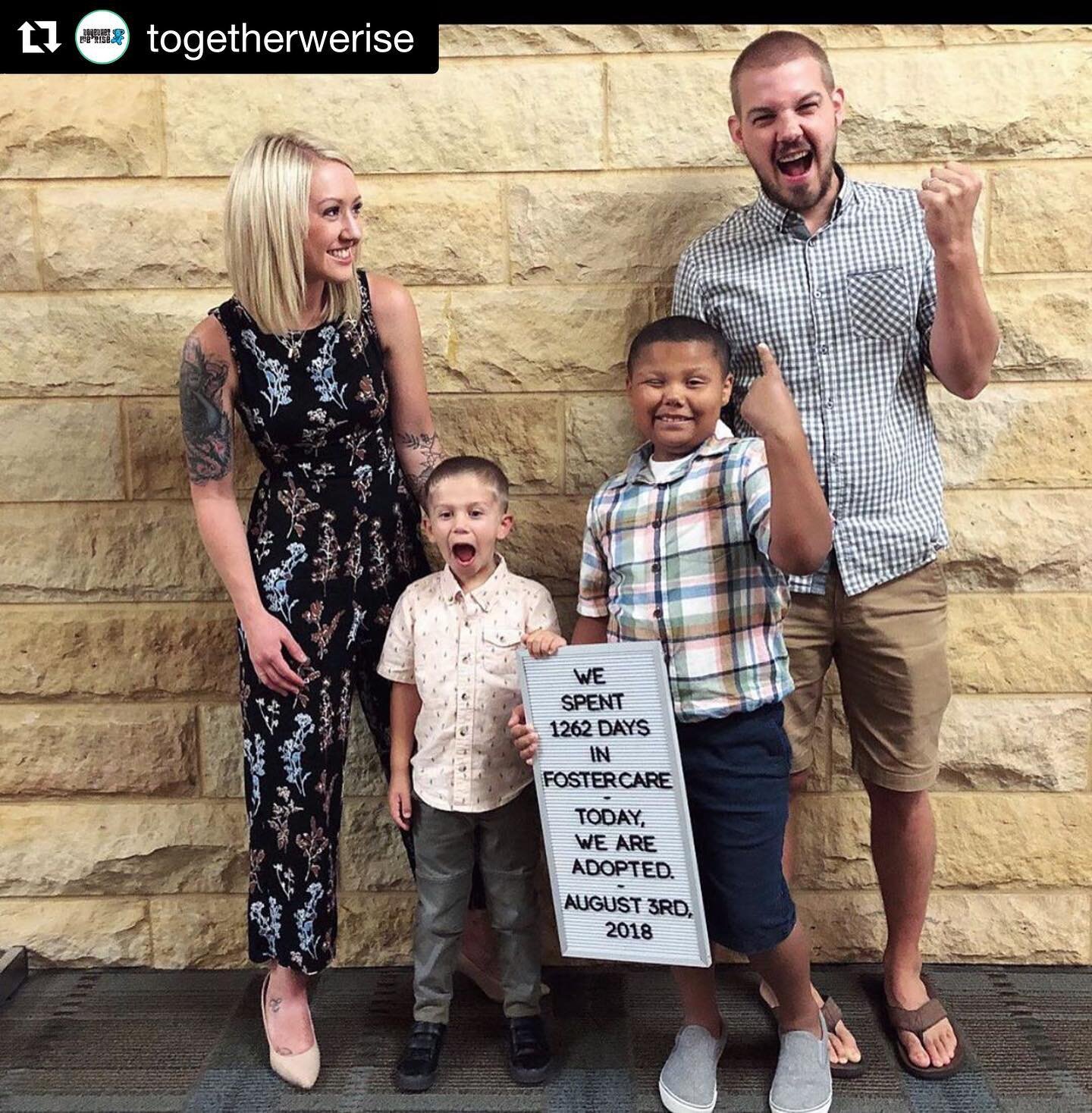 Foster to adoption is the ultimate goal for our kids. Whole, healthy, loving, and stable families will be the reason the cycle of poverty and abuse are broken in our communities. Heartiest congratulations to this beautiful family and all the healing 