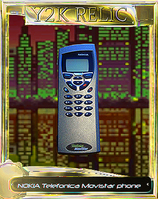NOKIA Telefonica_Movistar_ANALOG phone_TOXICLAKE_GOLDFOIL_METTALIC CHROME PLATE.png