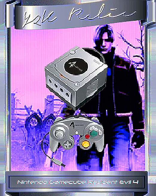 Nintendo_Gamecube_limited editon minidvd console_LEON_LEGENDARY_RE4 PLATINUM_Resident Evil 4 EDITION.png