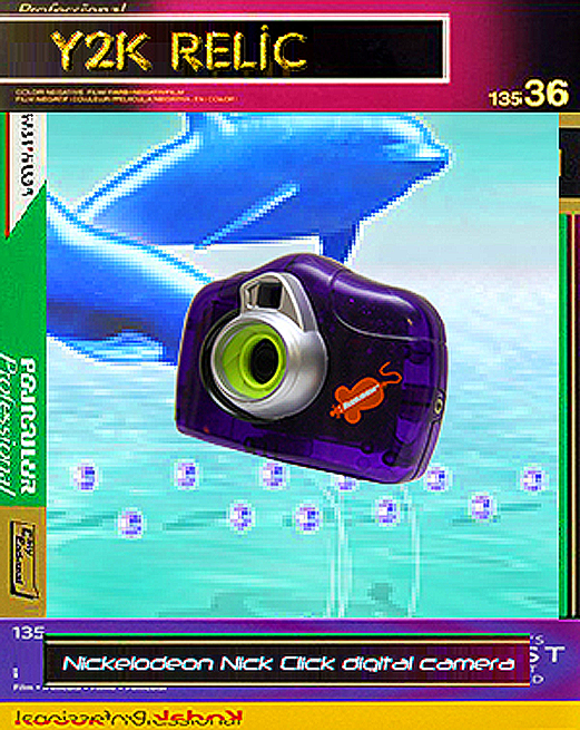 Nickelodeon_Nick Click_NOVELTY digital camera_DOPHIN_35_PURPLE SILVER SLIME_NICK BLIMP DECAL.png