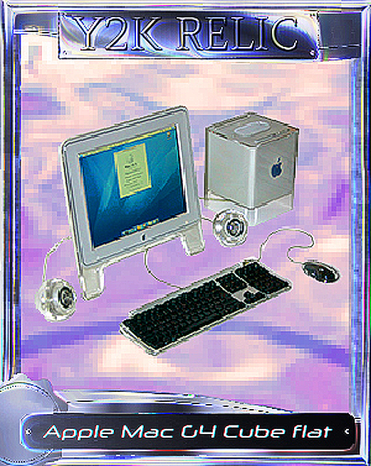 Apple Mac_G4_cube computer_satin_foil_clear resin silver_flat display.png